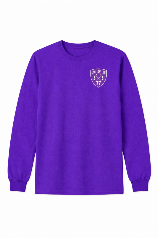 Cotton Tee Player's Number in LouCity logo