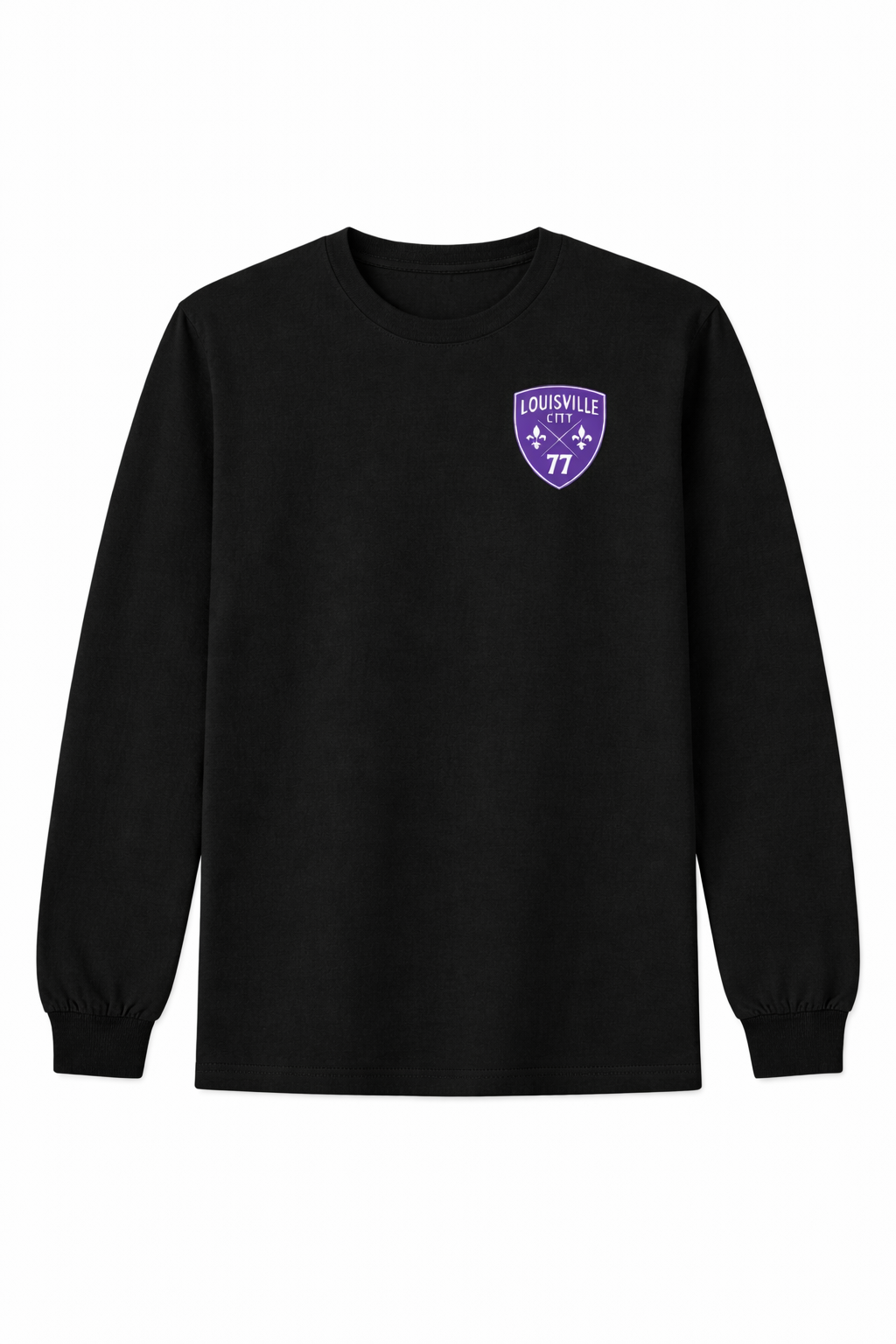 Cotton Tee Player's Number in LouCity logo
