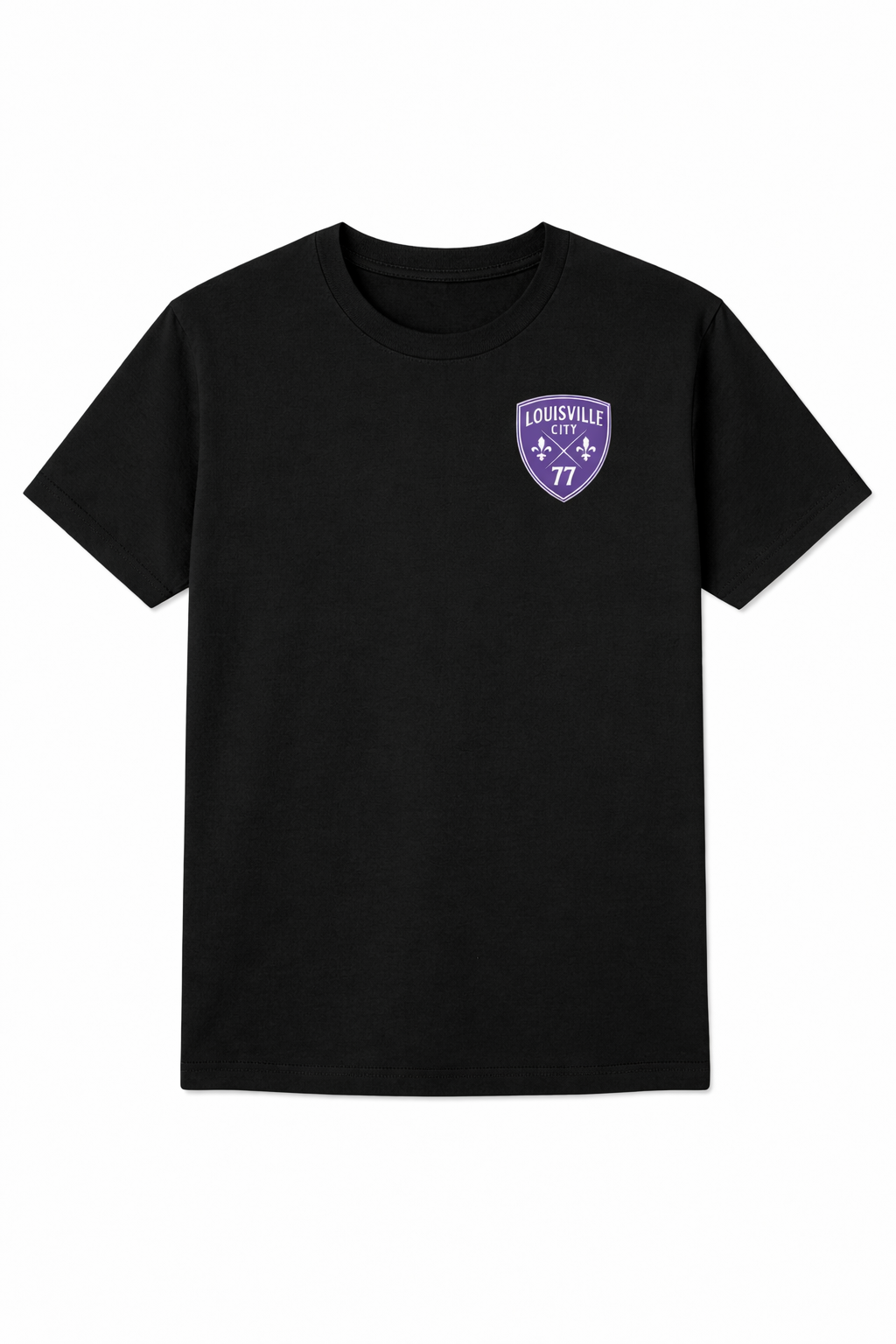 Cotton Tee Player's Number in LouCity logo
