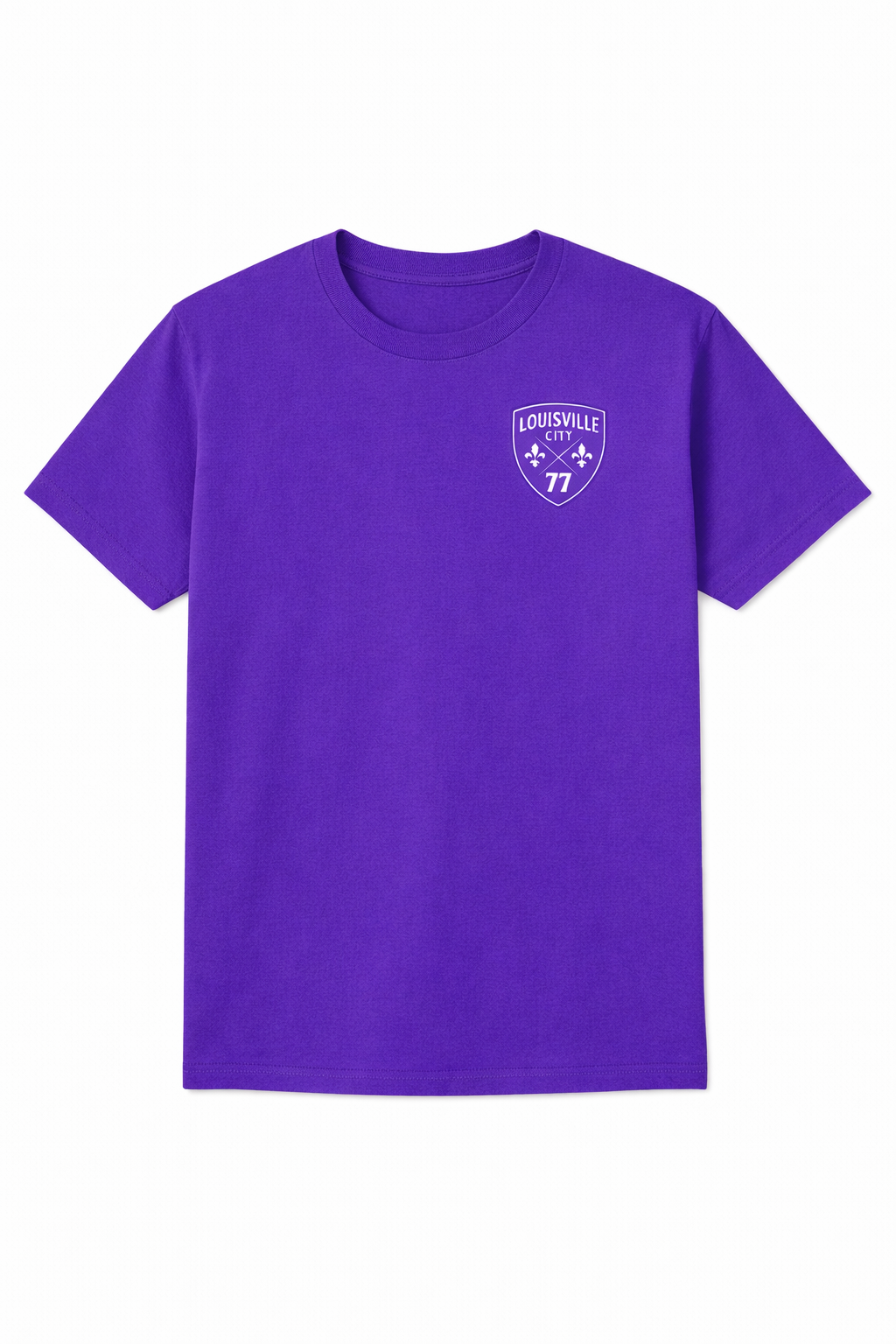 Cotton Tee Player's Number in LouCity logo
