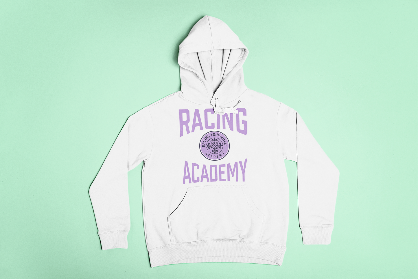 Racing Academy Hoodie Violet Lettering